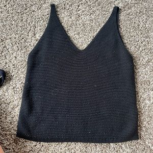 Black knit Express Tank
